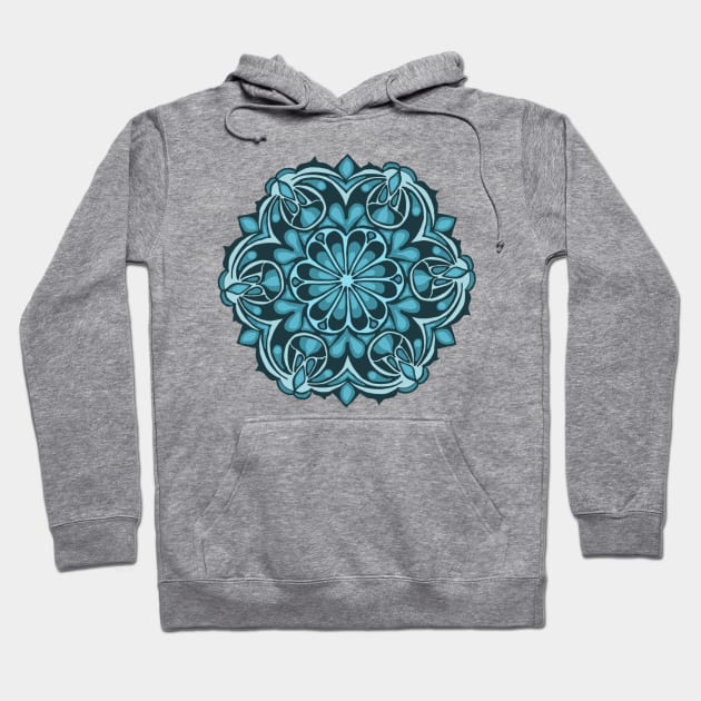 Blue mandala Hoodie by brooklynmpls